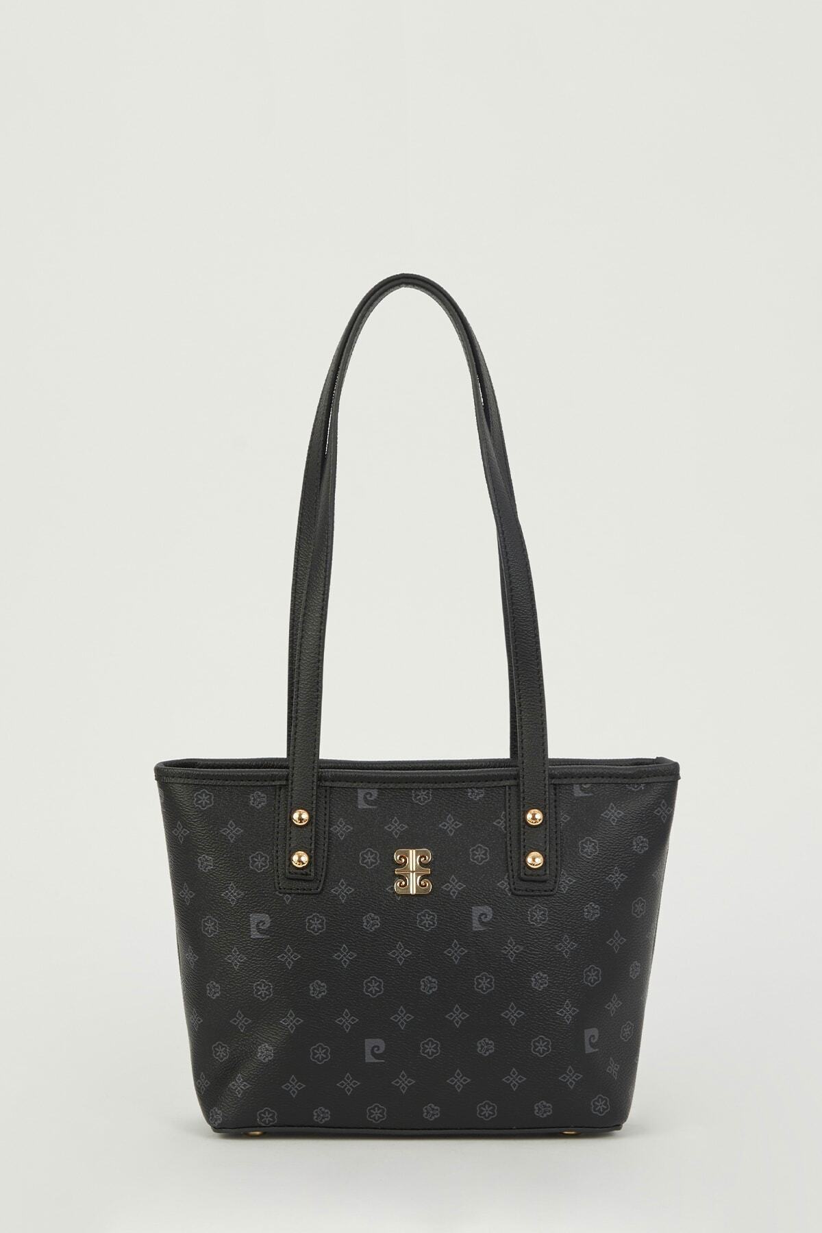 Pierre Cardin Siyah Monogram Kadın Omuz Çantası 05PO23Y1715 - Görsel 2