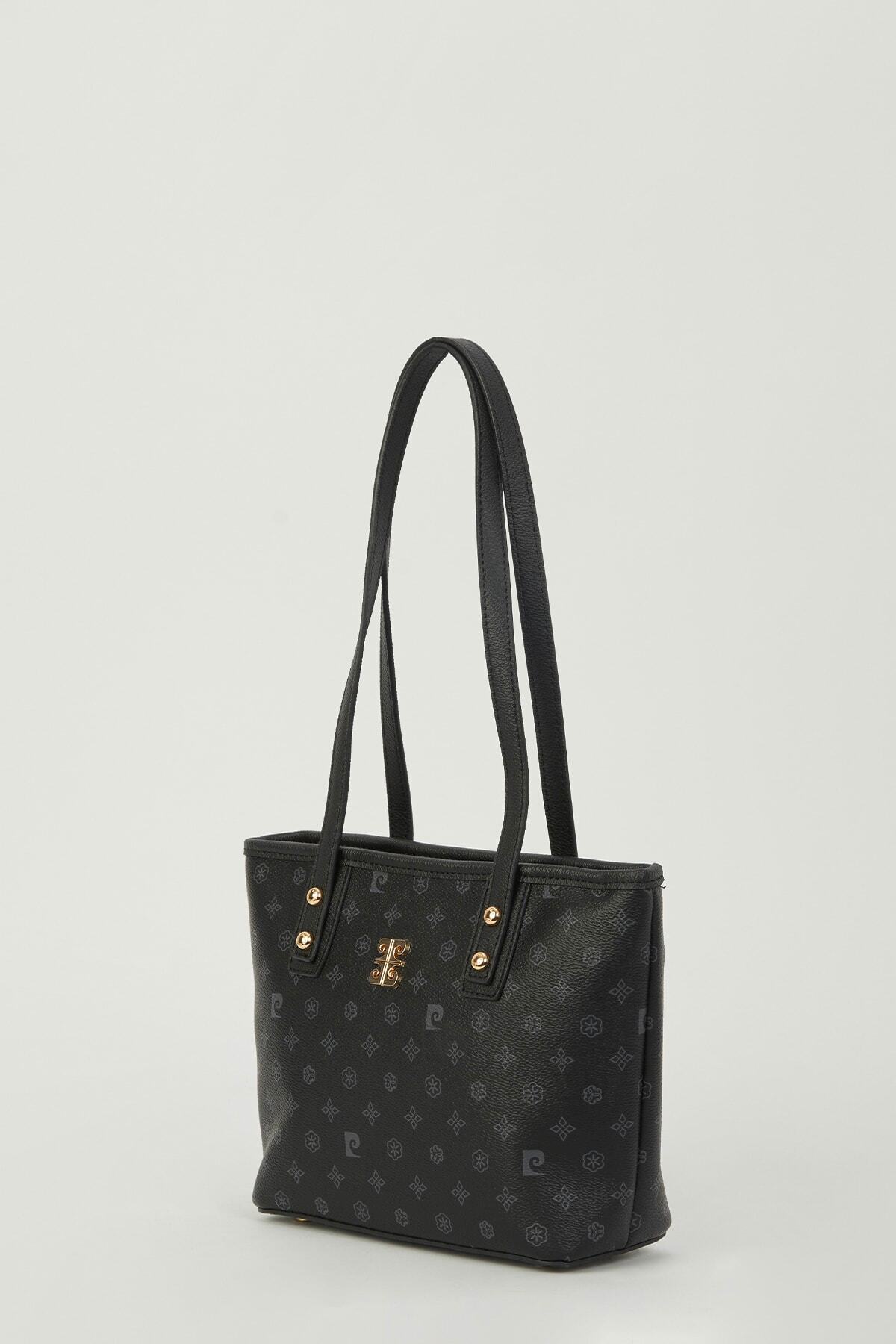 Pierre Cardin Siyah Monogram Kadın Omuz Çantası 05PO23Y1715 - Görsel 3