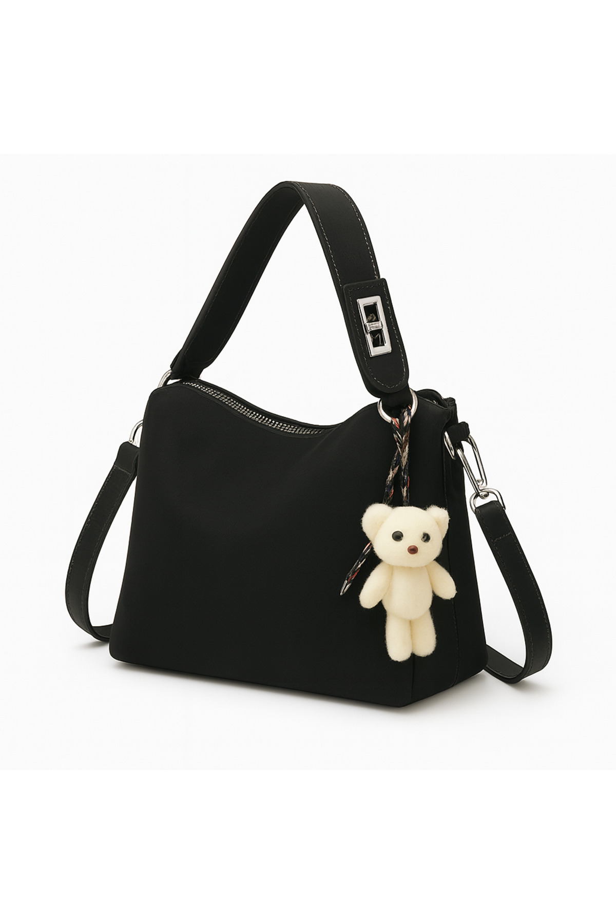zetus Sydney Model Ayarlanabilir Askılı Kadın El ve Omuz Çantası ( Charm Hediyelidir) - Görsel 2