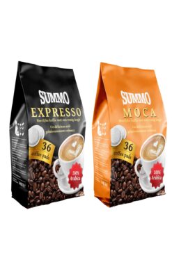 SUMMO Senseo 1 Adet Moca Ve 1 Adet Espresso 72'li Avantaj Paketi (36x2 Paket) Pad Kahve Kapsülü