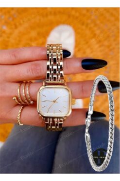 pullmarkt Bileklik + Kadın Kol Saati Set