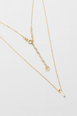 So CHIC... My Story İ Harfi 18 Ayar Sarı Altın Kaplama 45 Cm Gümüş Kolye