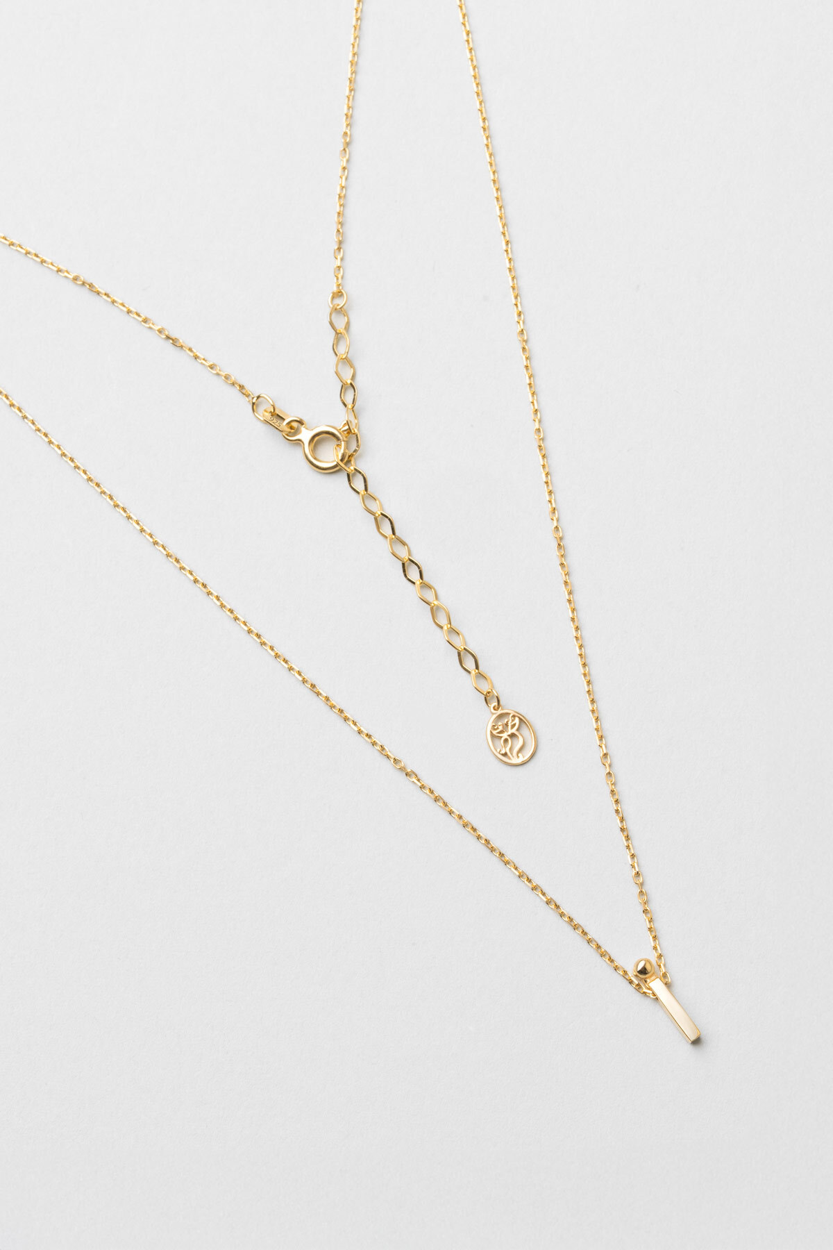 So CHIC... My Story İ Harfi 18 Ayar Sarı Altın Kaplama 45 Cm Gümüş Kolye