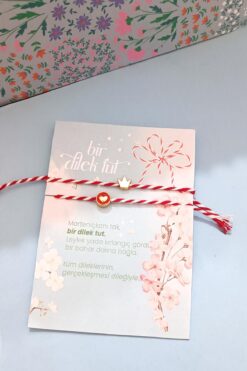 New Obsessions Baba Marta Marteniçka Kırmızı Beyaz Ip Fimo Şans Bileklik 2'li Set