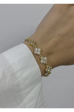 KİLİGİSTANBUL 4'LÜ TAŞLI YONCA BİLEKLİK (ASANSÖRLÜ KULLANIM)