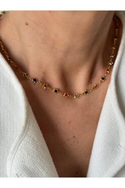 Rossetto Atelier Renkli Yıldız Choker Kolye