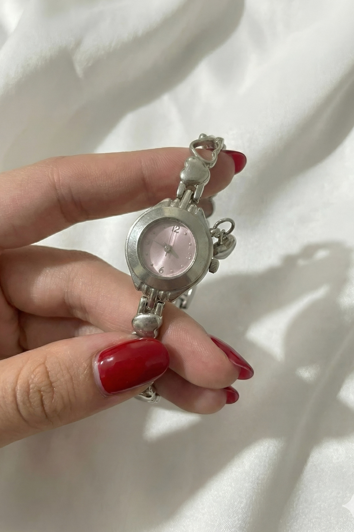 captiva Volenta Shop Minimal Pinterest Pembe Kadran Kalp Charmlı Kol Saati - Görsel 2