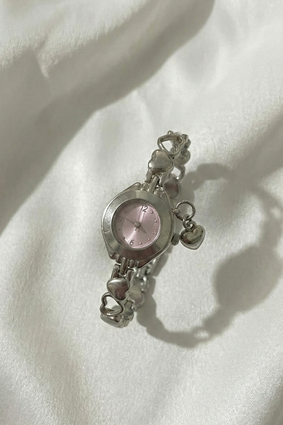 captiva Volenta Shop Minimal Pinterest Pembe Kadran Kalp Charmlı Kol Saati - Görsel 3