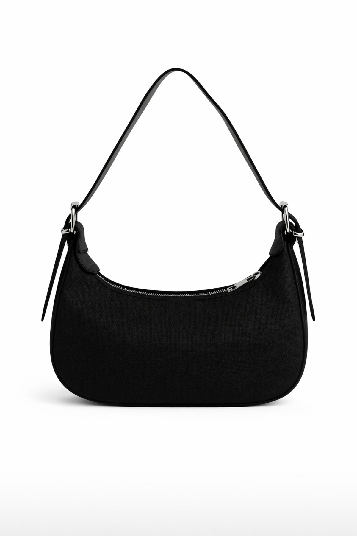 REVENKO Pera Kadın Baget Günlük Omuz Çantası Siyah - Görsel 3