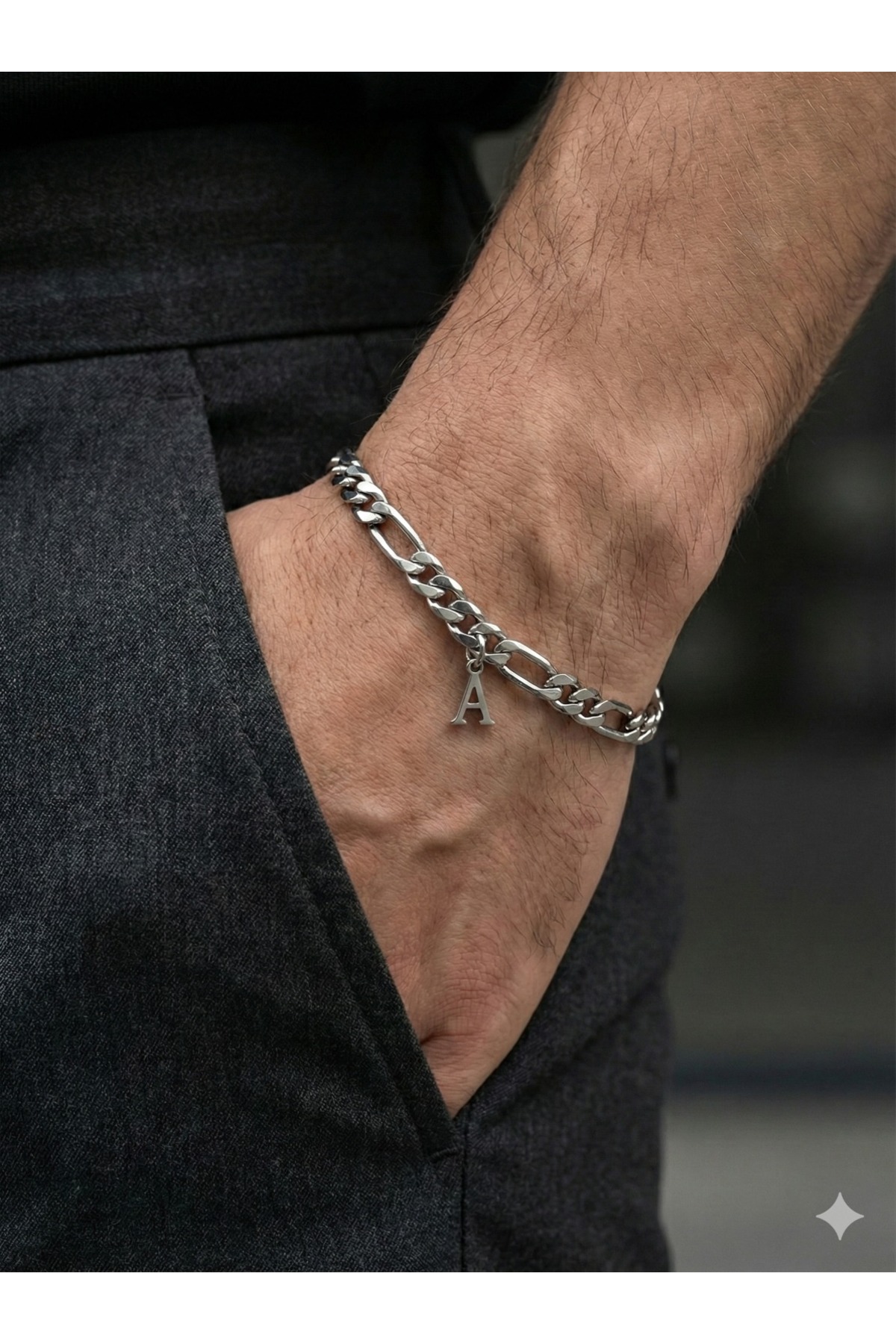 GrandeAccessory Sevgililer gününe Kişiye özel Harfli Bileklik – 316L Çelik, Kutulu & Notlu Sevgili Hediyesi - Görsel 3