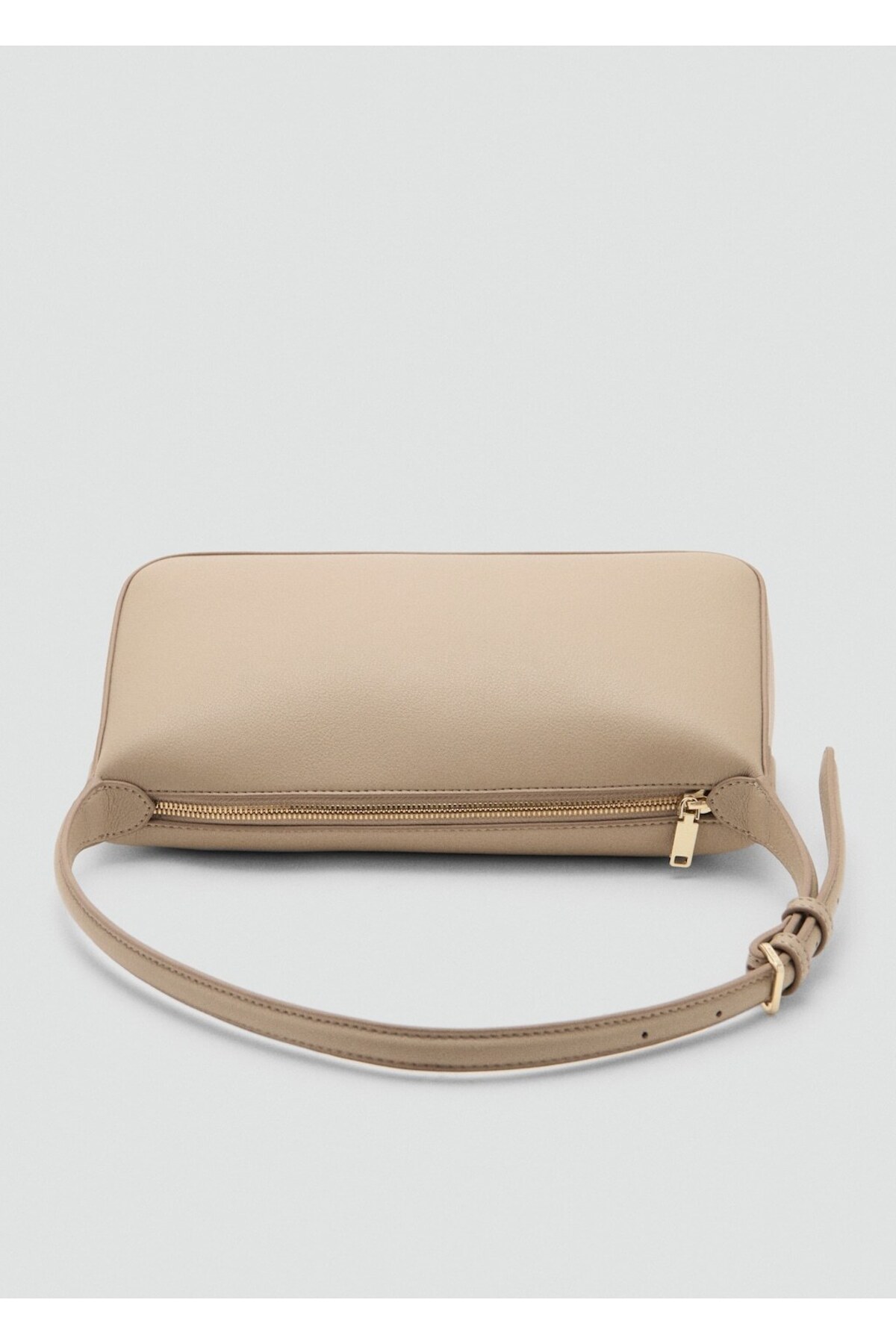 MANGO Woman Deri görünümlü omuz çantası - Görsel 3