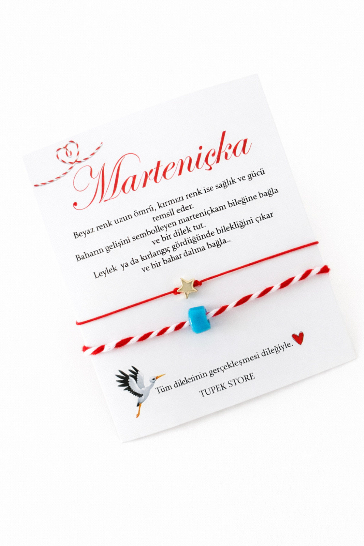 Tupek Store Marteniçka Bodrum Boncuk Ve Yıldızlı Şans Bileklik Seti