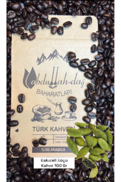 ABDULLAH DAĞ Hatay Yöresel Çifte Kavrulmuş Kakule’li Taze Koyu Kavrulmuş Türk Kahvesi 100 gr