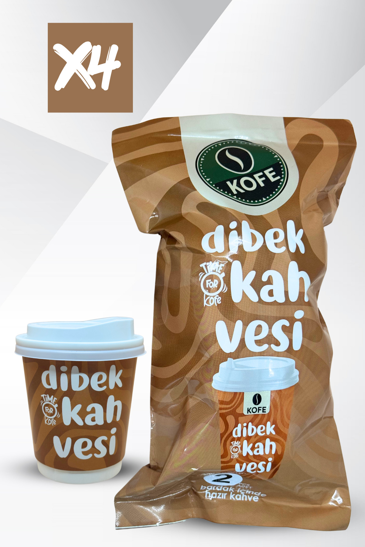KOFE Dibek Hazır Bardak Kahve 4'Lü - Görsel 2