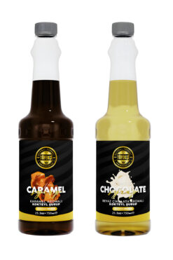 By Tüfekçi Karamel & Beyaz Çikolata Aromalı Kokteyl ve Kahve Şurubu 750 ml x 2 Adet – Avantajlı Set