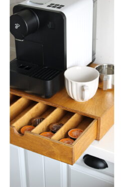 bevorev KAPSÜL KAHVE STANDI ORGANİZER RAF MEŞE