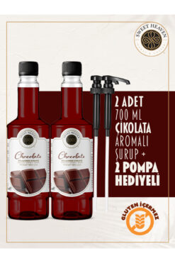 Sweet Heaven Çikolatalı Kahve Şurubu 2 Adet 700ml + 2 Pompa Hediye
