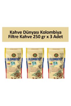 Kahve Dünyası Kahve Dünyası Kolombiya Filtre Kahve 250 gr x 3 Adet