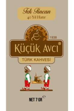 KÜÇÜK AVCI Tek İçimlik Türk Kahvesi (100 Adet 7Gr)