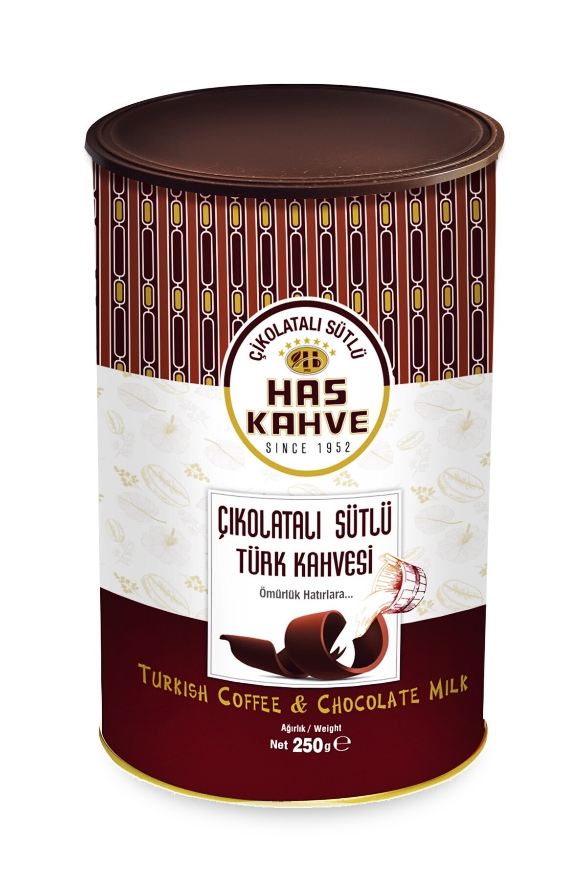 Has Kahve 3'lü Teneke 3*250 Gr (çikolatalı-damla Sakızlı-menengiçli Türk Kahvesi) - Görsel 3