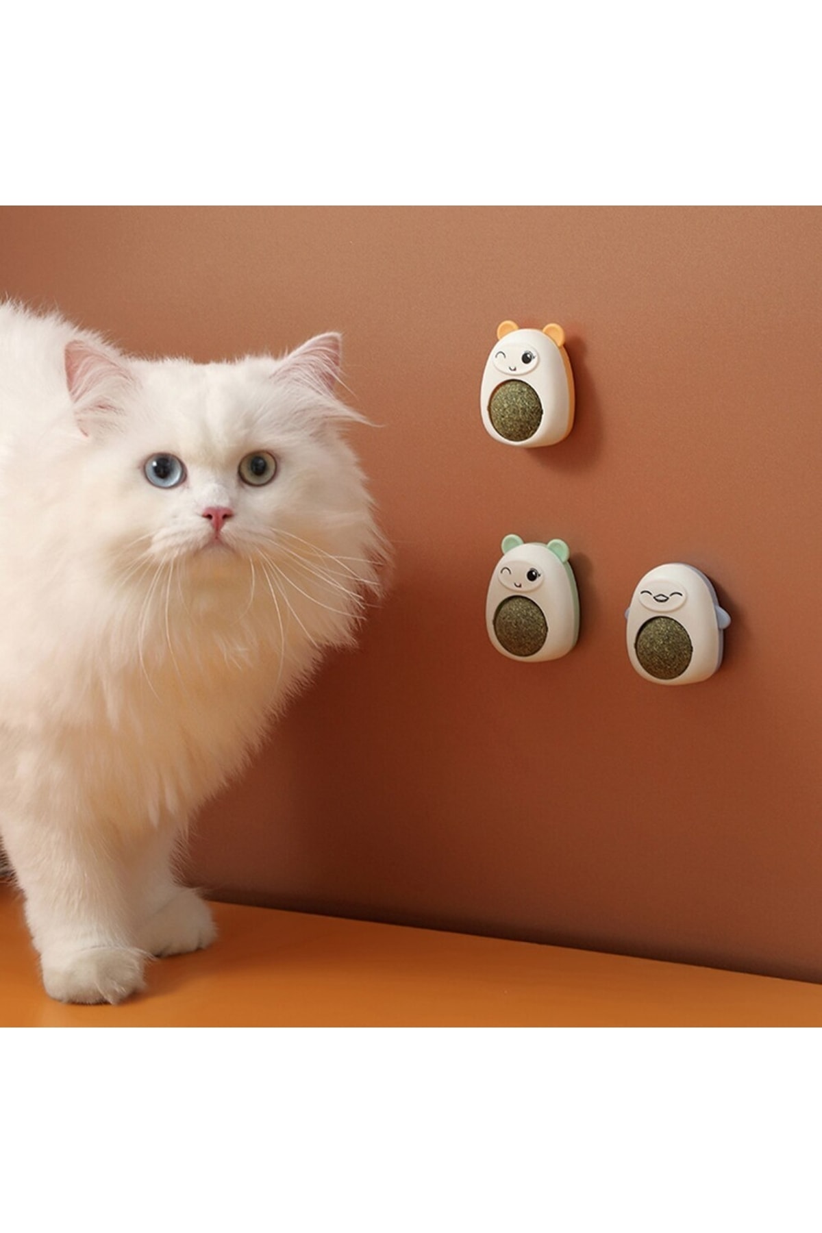 BEYZANA Ayıcıklı Kedi Oyuncağı Sağlıklı Kedi Yalama Oyuncak Iştah Arttırıcı Yavru Çiğneme Catnip Topu - Görsel 2