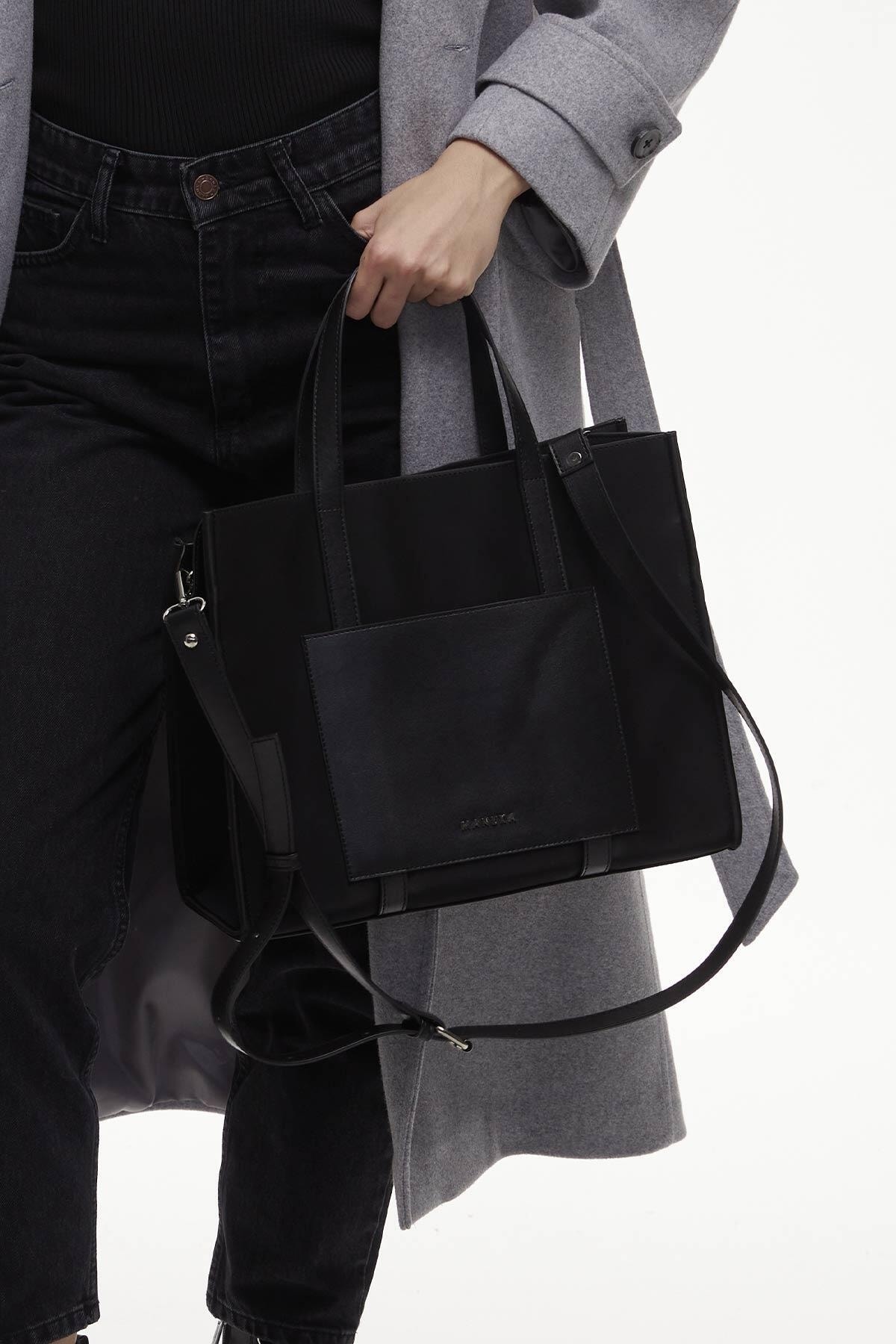 Manuka Urban Tote Çanta Siyah - Görsel 2