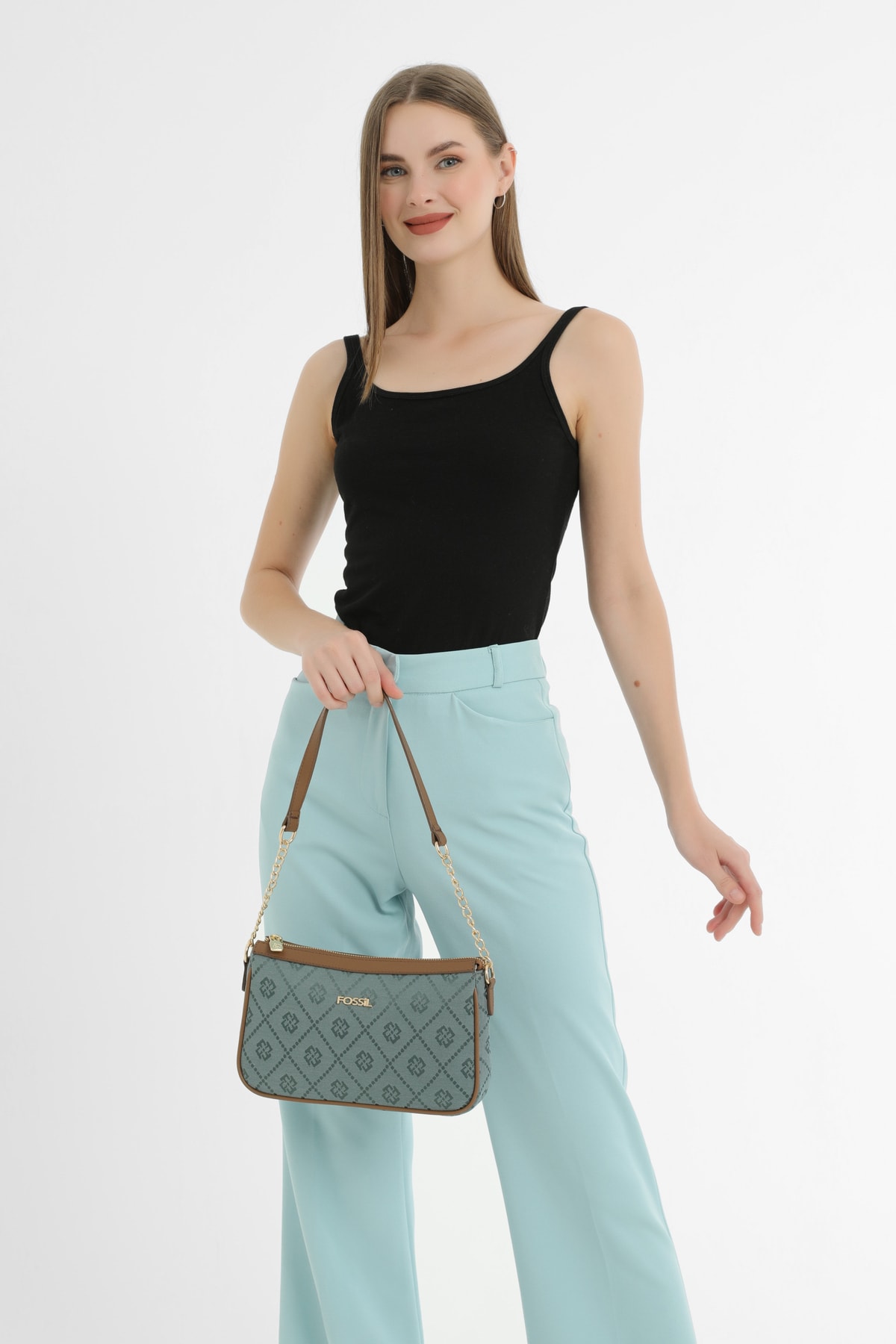 Fossil Defne Yesili Kadın Omuz Çantası 05FS22Y277