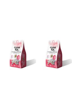 Clear Cat Pudralı Topaklanan Bentonit Kedi Kumu Ince 10 Lt* 2 Adet
