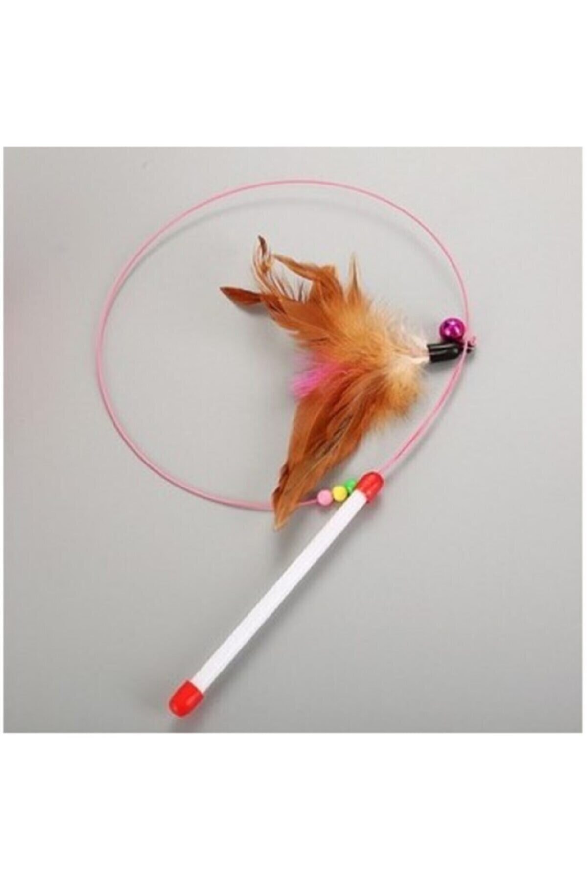 Kitchen Beauty Kedi Oyun Oltası 90 Cm Renkli Tüylü Kedi Oyuncağı - Görsel 2