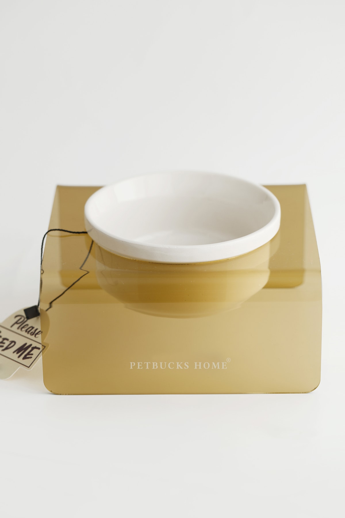 Petbucks Pet Accessories Kedi ve Köpek Mama Kabı ve Su Kabı Seramik Kaseli - Görsel 2