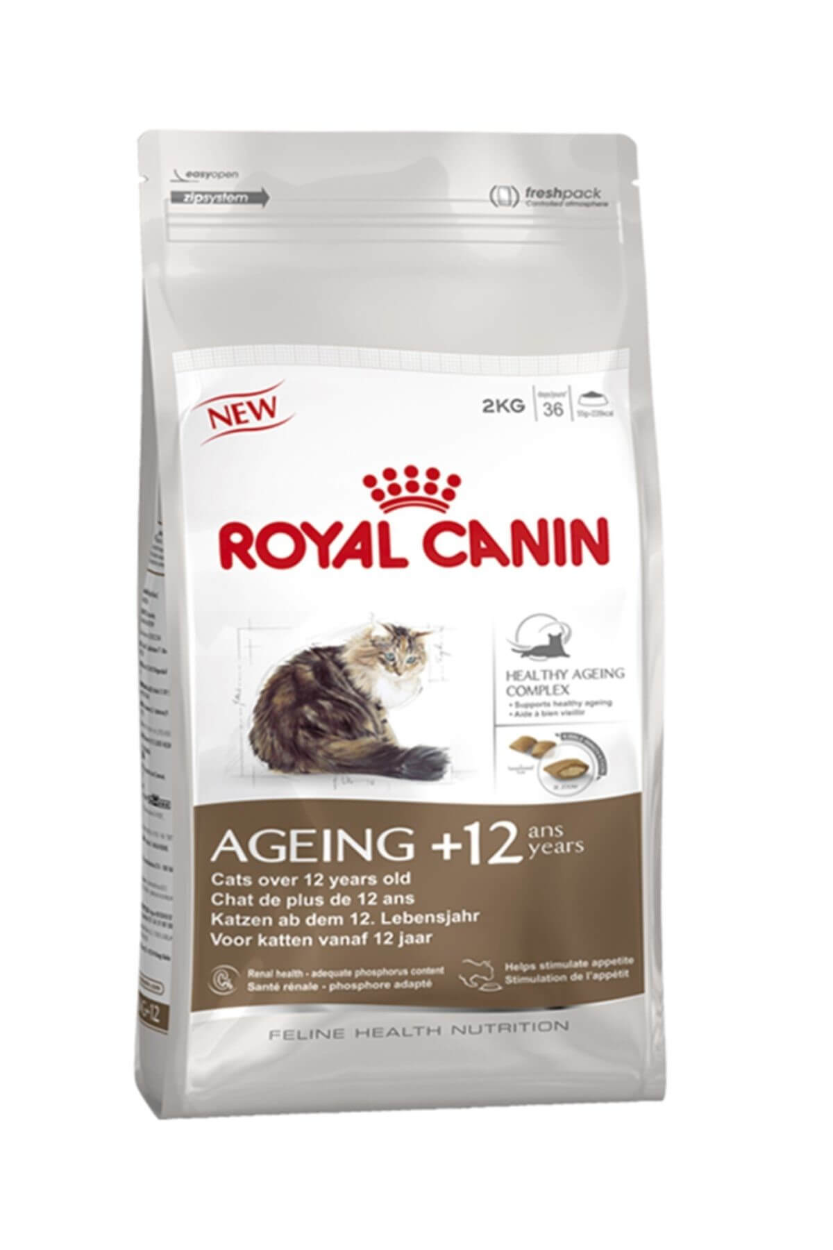 Royal Canin Ageing +12 (12 Yaş Ve Üzeri) Yaşli Kedi Mamasi 2 Kg - Görsel 2