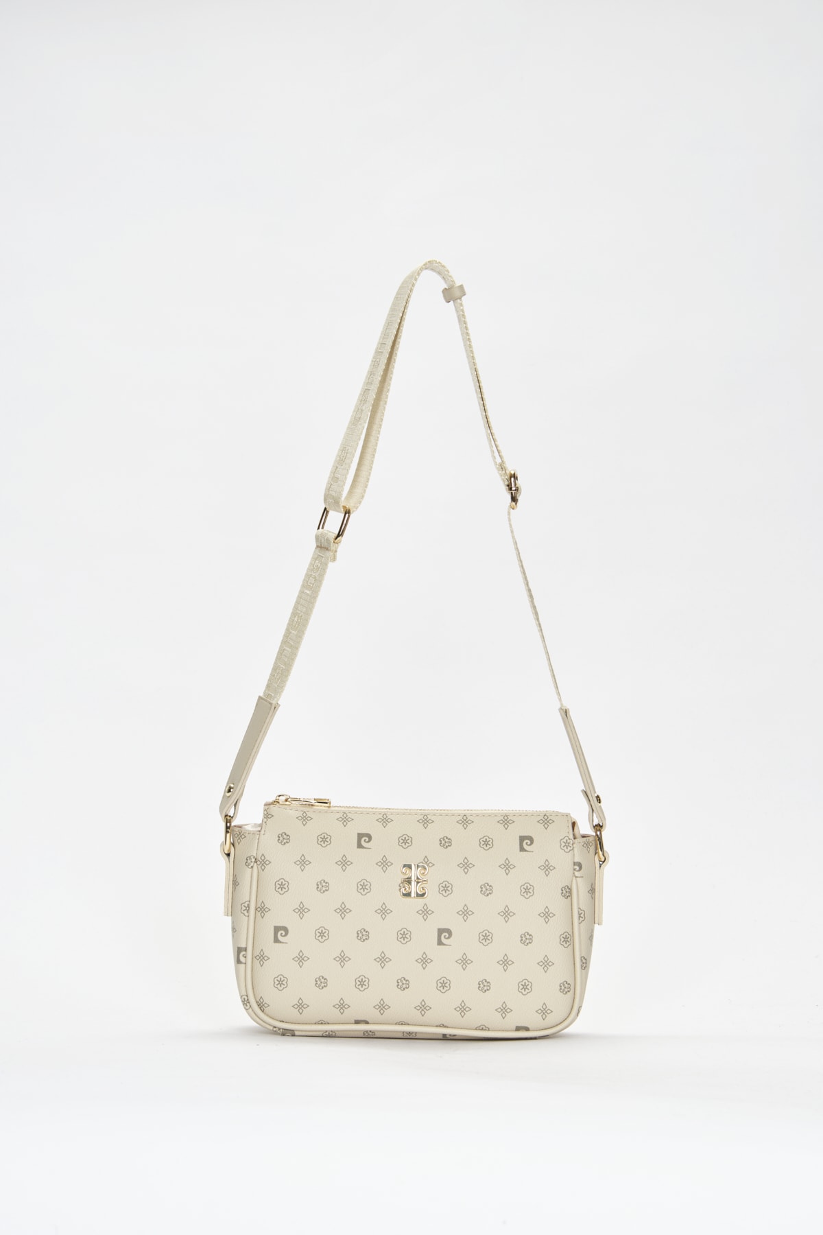 Pierre Cardin Bej Monogram Kadın Omuz Çantası 05PO22Y1539 - Görsel 2