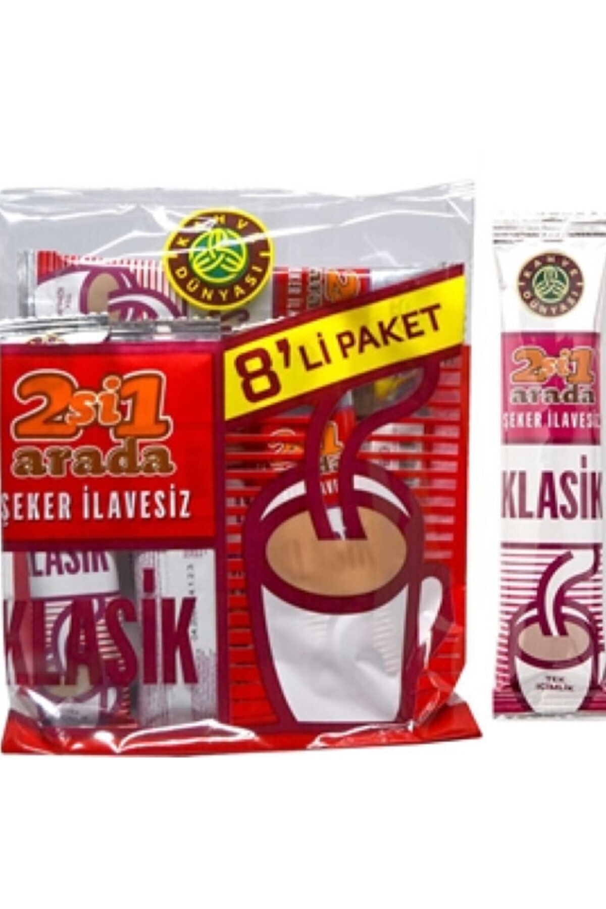 Kahve Dünyası 2si 1 Arada Klasik 12g X 8
