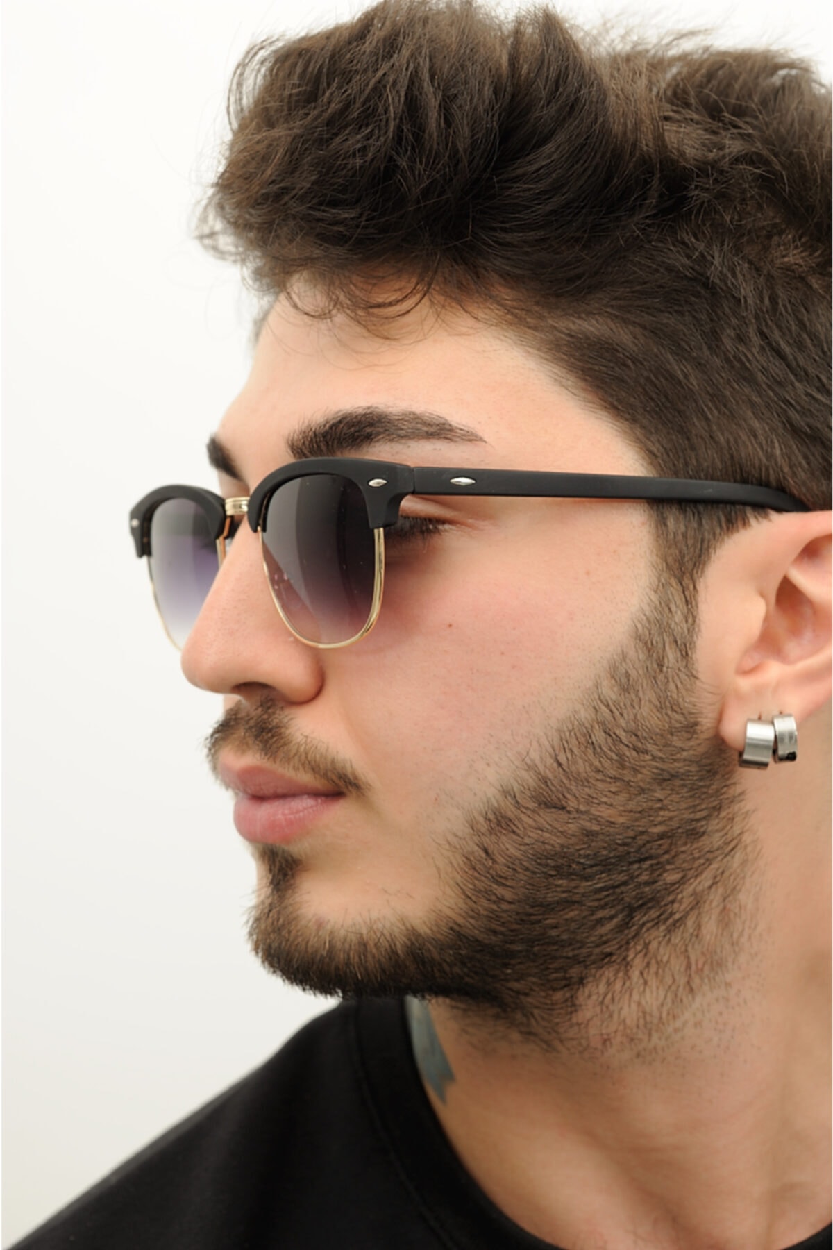 gulflower nude Erkek Lacivert Güneş Gözlüğü