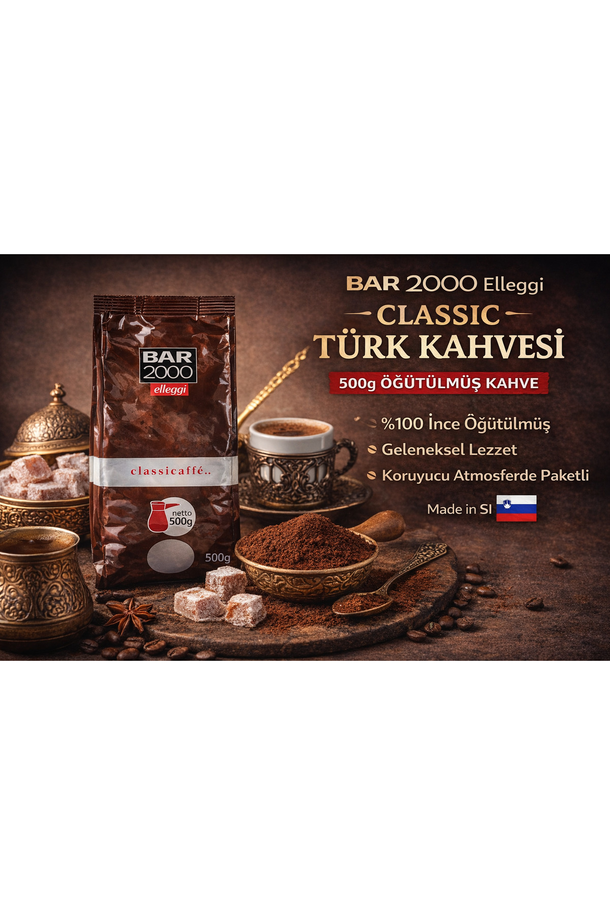 Bar 2000 elleggi classic Türk kahvesi 500 gram