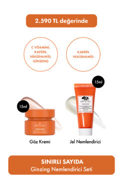 Origins Ginzing Original Göz Çevresi Kremi ve Jel Nemlendirici Seti