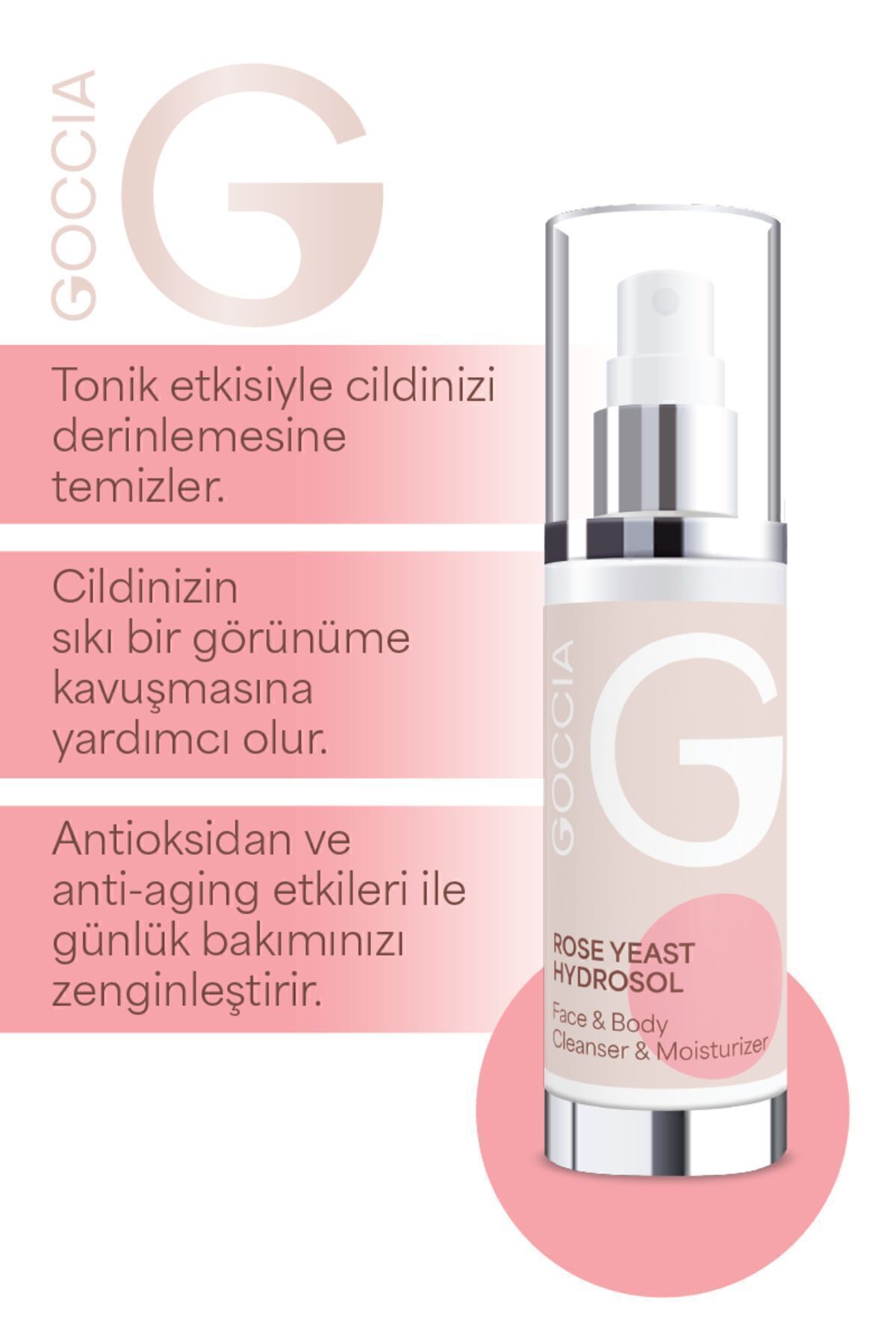 CNR Goccia Gözenekleri Sıkılaştıran | Parlaklık Veren Gül Mayası 100ML - Görsel 2