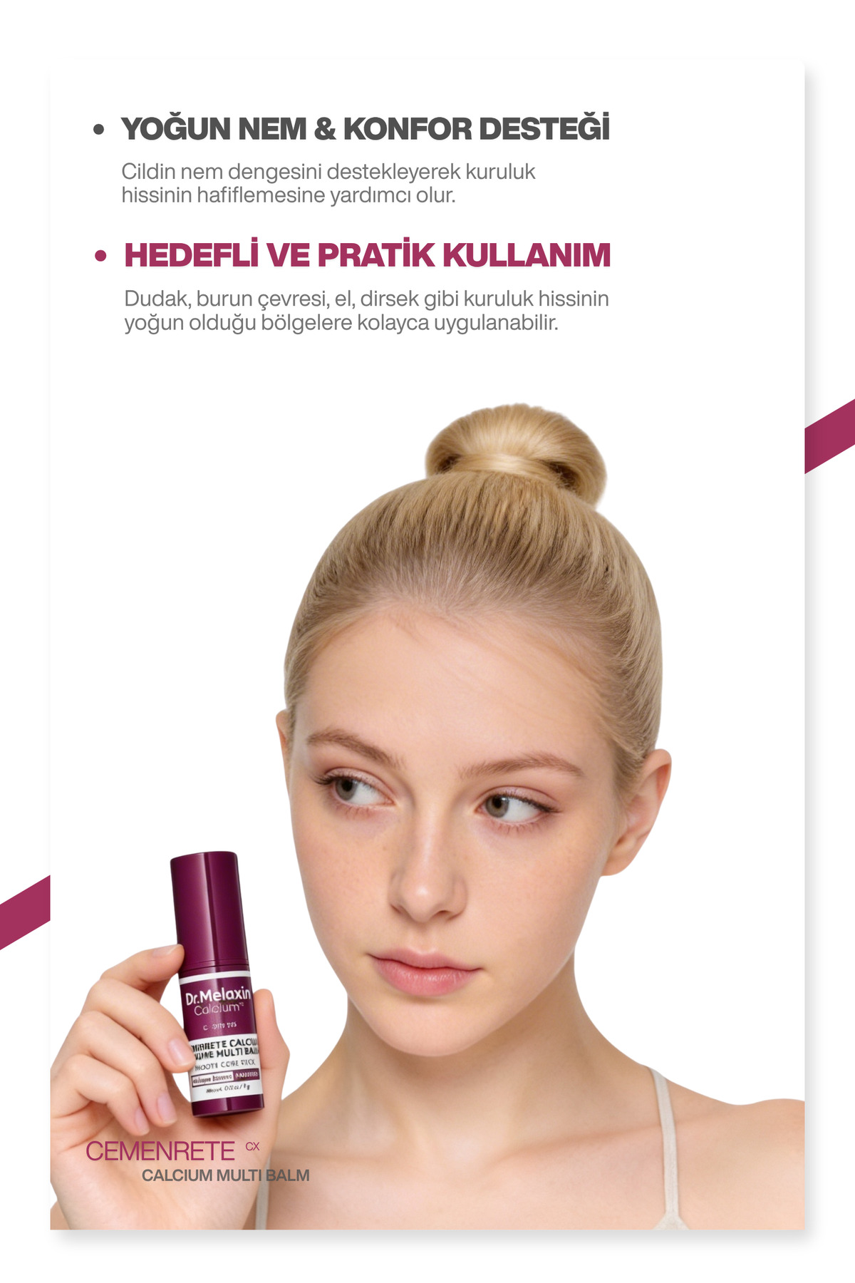 Dr.Melaxin Kalsiyum İçerikli | Kırışıklık Karşıtı | Sıkılaştırıcı | Multi Balm 9gr - Görsel 2