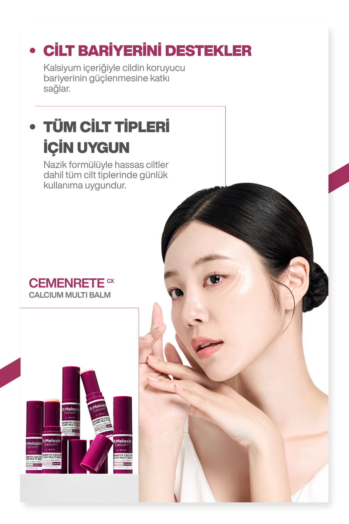Dr.Melaxin Kalsiyum İçerikli | Kırışıklık Karşıtı | Sıkılaştırıcı | Multi Balm 9gr - Görsel 3