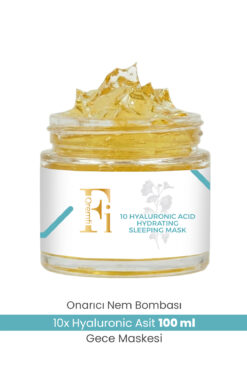 Qremfi 10 Farklı Hyalüronik Asit İçeren Onarıcı Yoğun Nemlendirici Gece Maskesi 100 ml