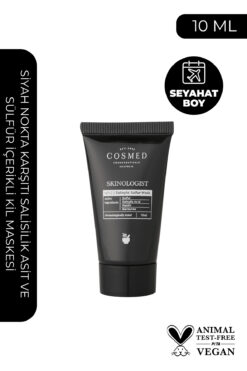 COSMED Siyah Nokta Karşıtı Salisilik Asit ve Sülfür içerikli Kil Maskesi/SALICYLIC SULFUR MASK 10ML