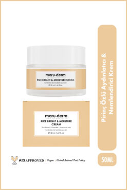 Maru.Derm Pirinç Özlü Aydınlatıcı & Nemlendirici Krem 50 ML
