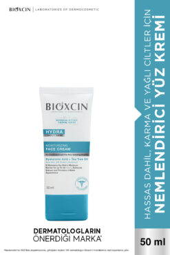 Bioxcin Hydra Karma ve Yağlı Ciltler Nemlendirici Yüz Kremi 50 ml – Hyaluronik Asit ve İpek Proteini