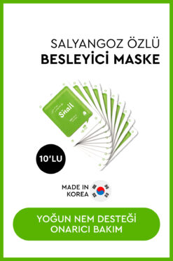 Mjcare On Snail Mask - Salyangoz Özlü Yüz Maskesi 10'lu