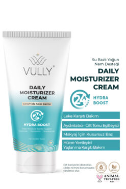 VULLY Su Bazlı Aydınlatıcı Cilt Tonu Eşitleyici Bariyer Onarıcı 24 Saat Nemlendirici Yüz Kremi 50 Ml
