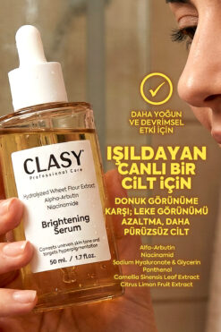 Clasy Care C Vitamini Serum, Aydınlatıcı Ve Cilt Tonu Eşitleyici, Arbutin Ve Niasinamid