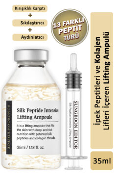 SUNGBOON EDITOR Silk Peptit Sıkılaştırıcı Aydınlatıcı Ampul 35 ml – Kırışıklık Karşıtı & Kolajen Lifting