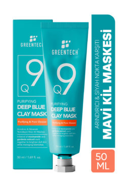 Greentech Mavi Kil Maskesi - Siyah Nokta Karşıtı Gözenek Sıkılaştırıcı Aydınlatıcı 50 ml