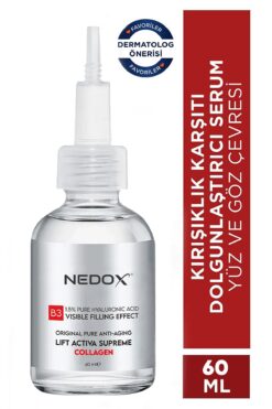 NEDOX Kırışıklık Karşıtı Dolgunlaştırıcı Botoks B3 Kolajen Serum 60 ml Ince Çizgi Sarkmalar