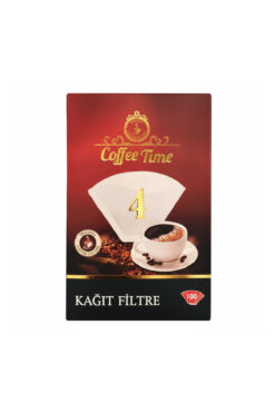 direkstoktan Coffee Time 1X4 Kahve Filtre Kağıdı 100'Lü Paket - Coffie Time Kağıt Filtre 100 Adet No:4